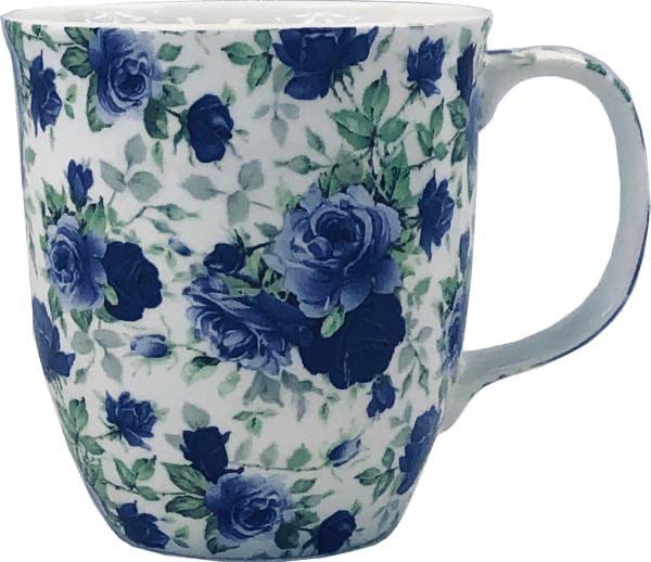 McIntosh China - Pretty Chintzy - Java Mug - "Dark Blue Roses"
