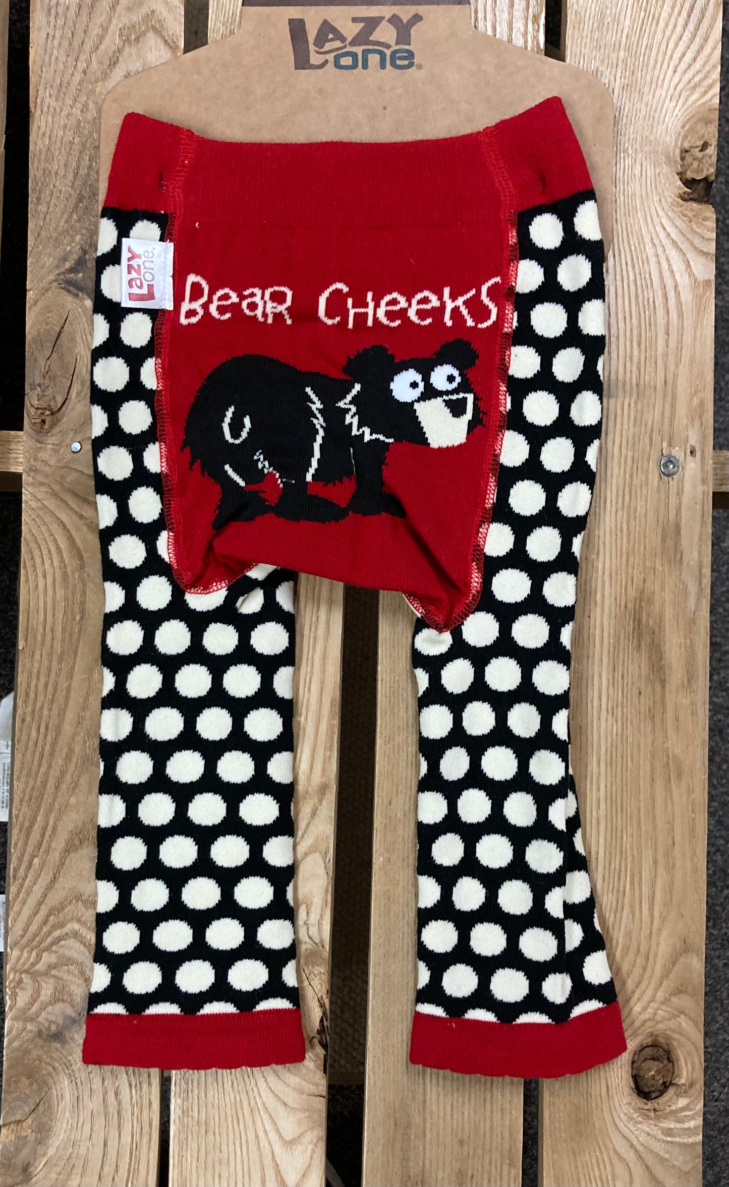 Baby - Lazy One Leggings - Bear Cheeks