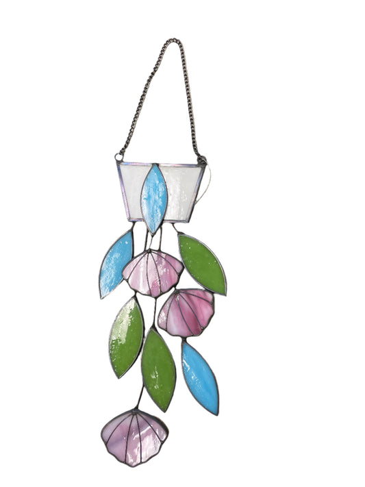 Garden - Hanging Flowers - Sun Catcher - Stained Glass