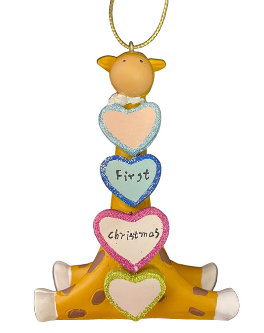 Christmas - Ornament - Baby's First Christmas - Giraffe
