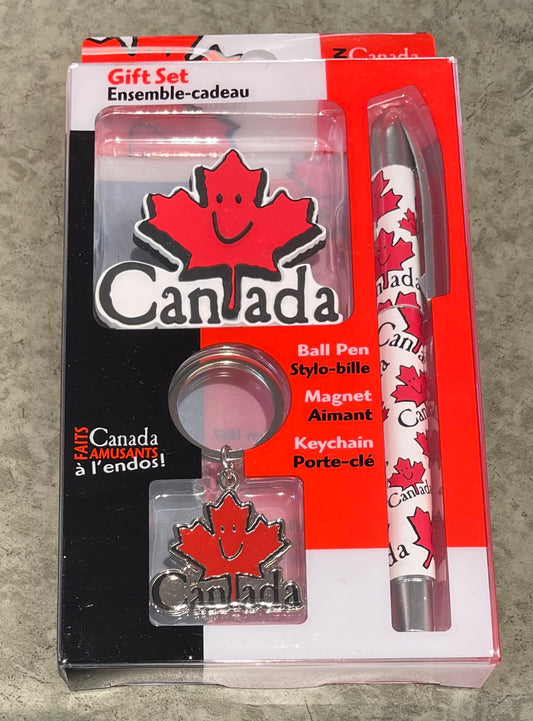 Souvenir - Gift Set - Happy Canadian Maple Leaf