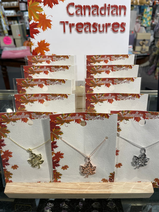 Canadian Treasures - Maple Leaf Necklace - Assorted Varieties
