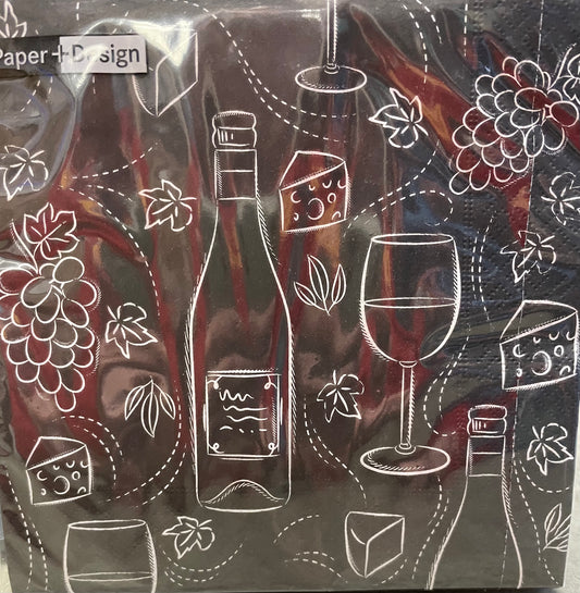 Napkins - Lunch - Wine and Cheese