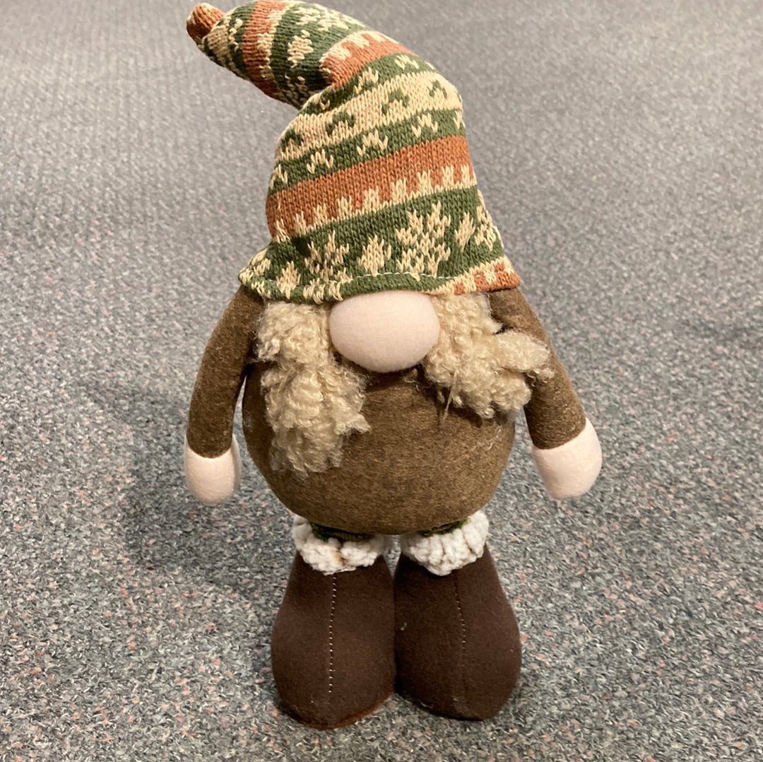 Christmas - Standing Gnome - Brown or Green