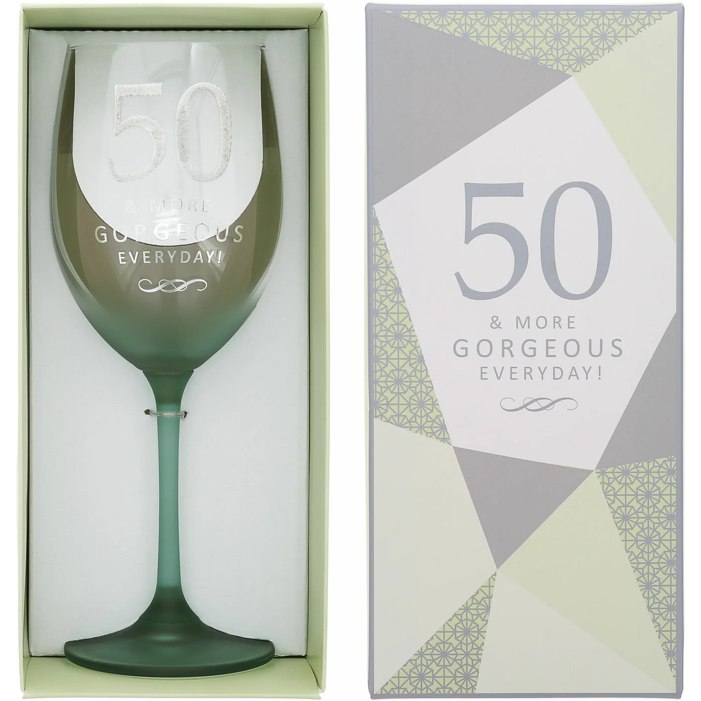 Crystal Wine Glass - 50th