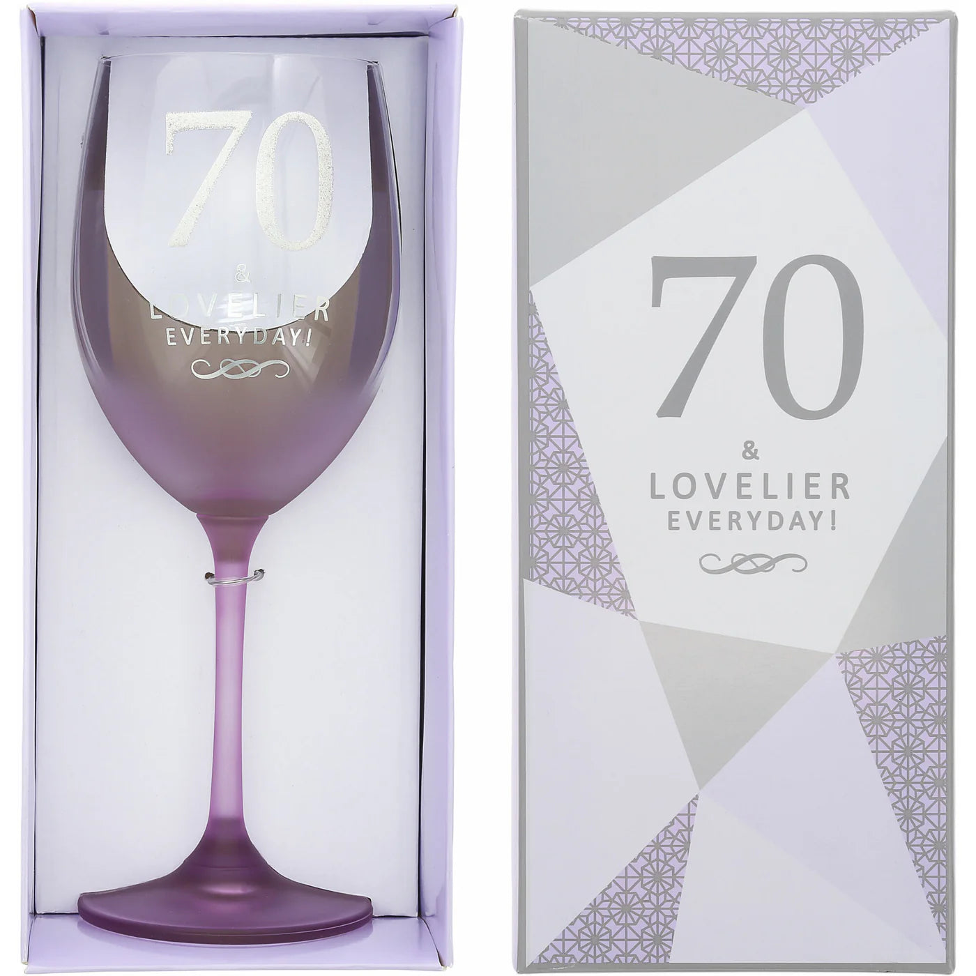 Crystal Wine Glass - 70th