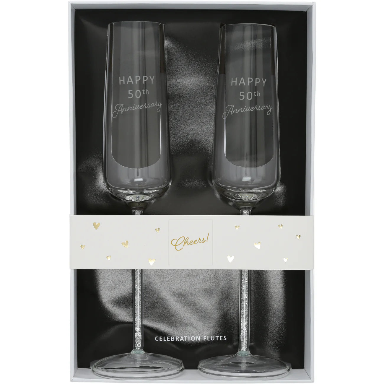 Drinkware - 50th Anniversary 7 oz. Glass Toasting Flute Set