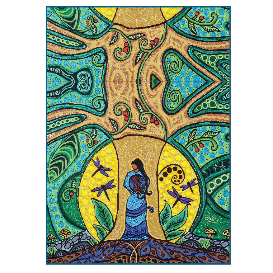 Oscardo - Leah Dorion - Eco Tea Towel - Strong Earth Woman