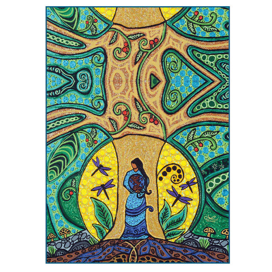 Oscardo - Leah Dorion - Eco Tea Towel - Strong Earth Woman