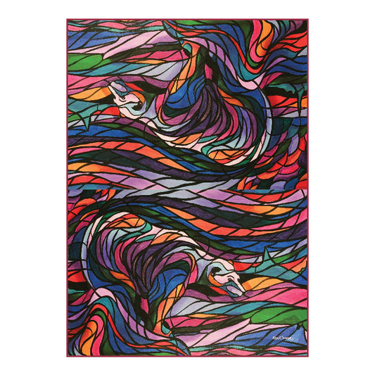 Oscardo - Don Chase - Eco Tea Towel - Salmon Hunter