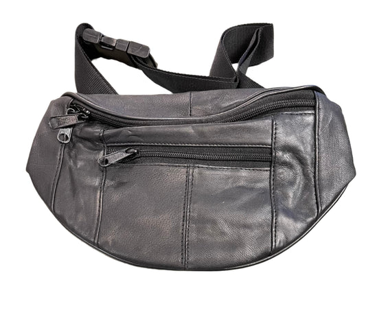 Leather Bag - JBG - Hip Pack - Black