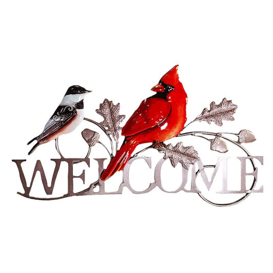 Sign - Metal Cardinal Welcome Sign