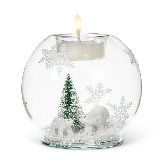 Christmas - Polar Bear Votive Candle Holder