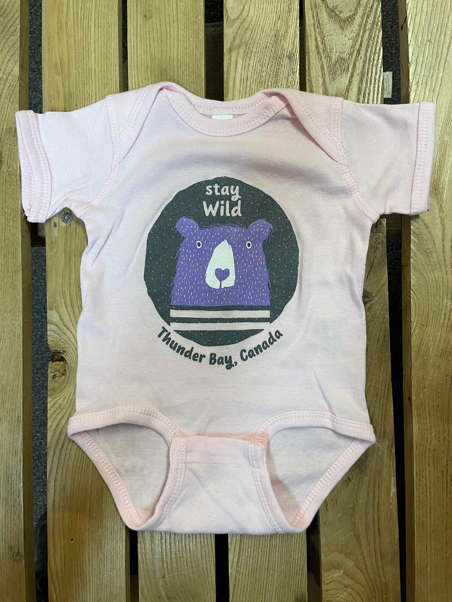 Baby - Souvenir Clothing - Zoom Bear Stay Wild Creeper - Ballerina