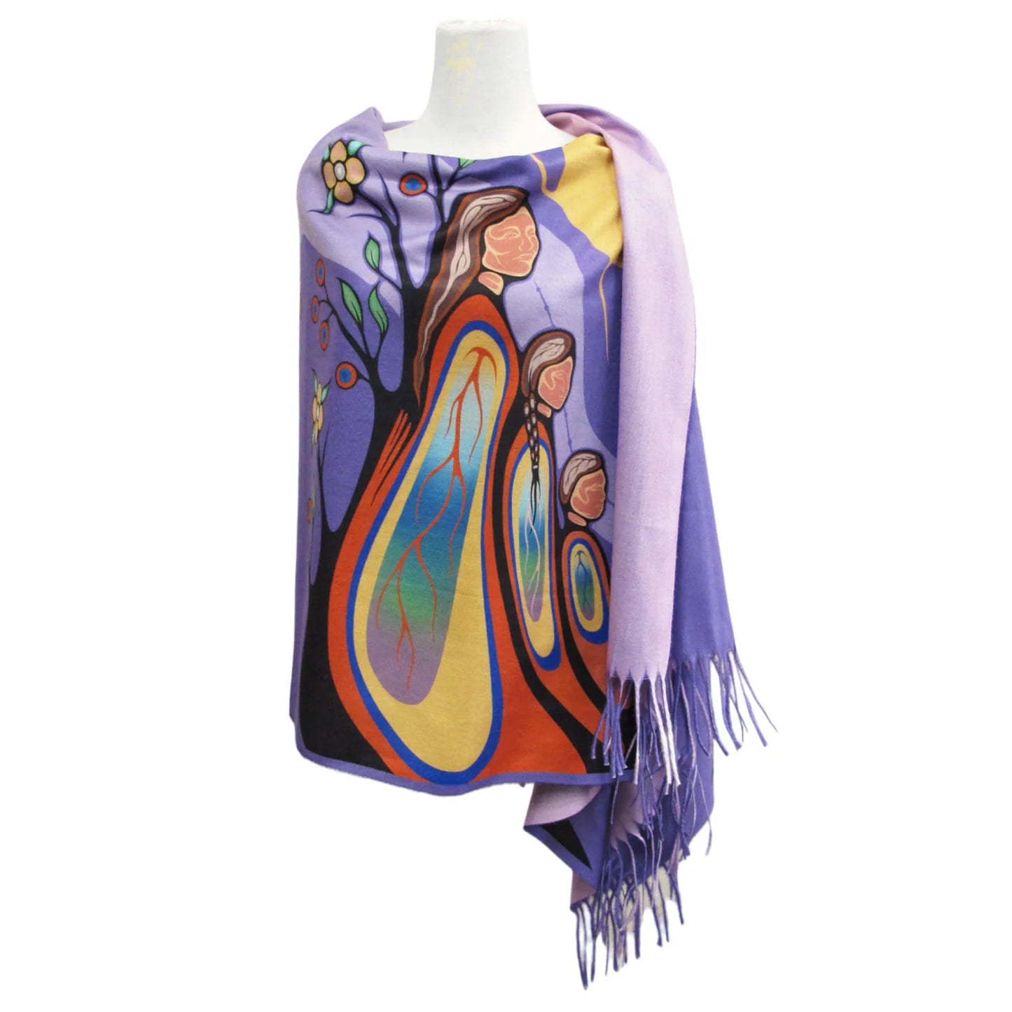 Oscardo - Emily Kewages - Eco Art Print Shawl - Gifts From Creator