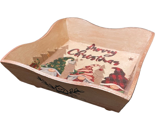 Art and Whimsies - *Consignment* - Wooden Christmas Bowl