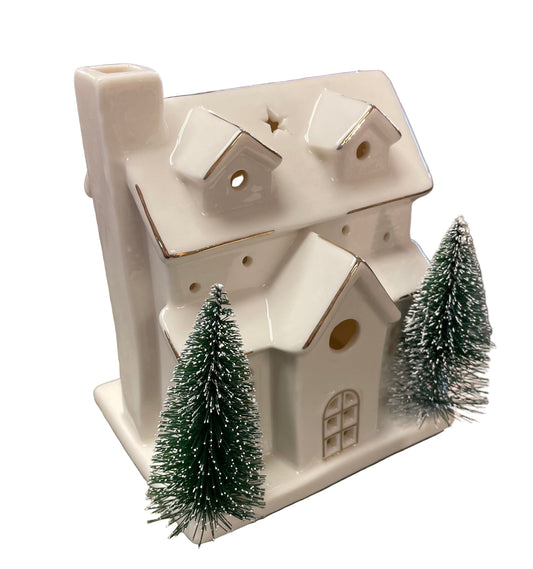 Christmas - Light Up House with Trees