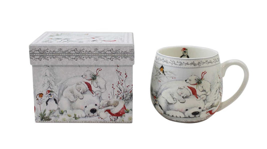 Christmas - Porcelain Mug - Polar Bear and Penguin