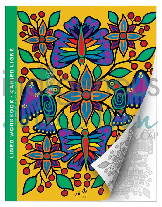 Indigenous Collection - Workbook - Yellow Floral Garden - Jim Oskineegish