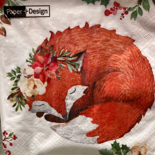 Napkins - Floral Fox - Lunch