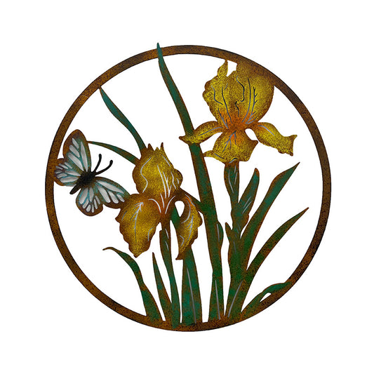 Garden - Iris Metal Wall Art