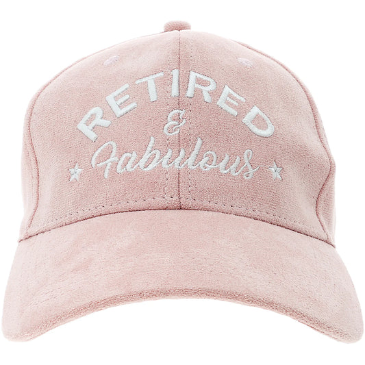 Retirement - Fabulous Pink Adjustable Suede Hat
