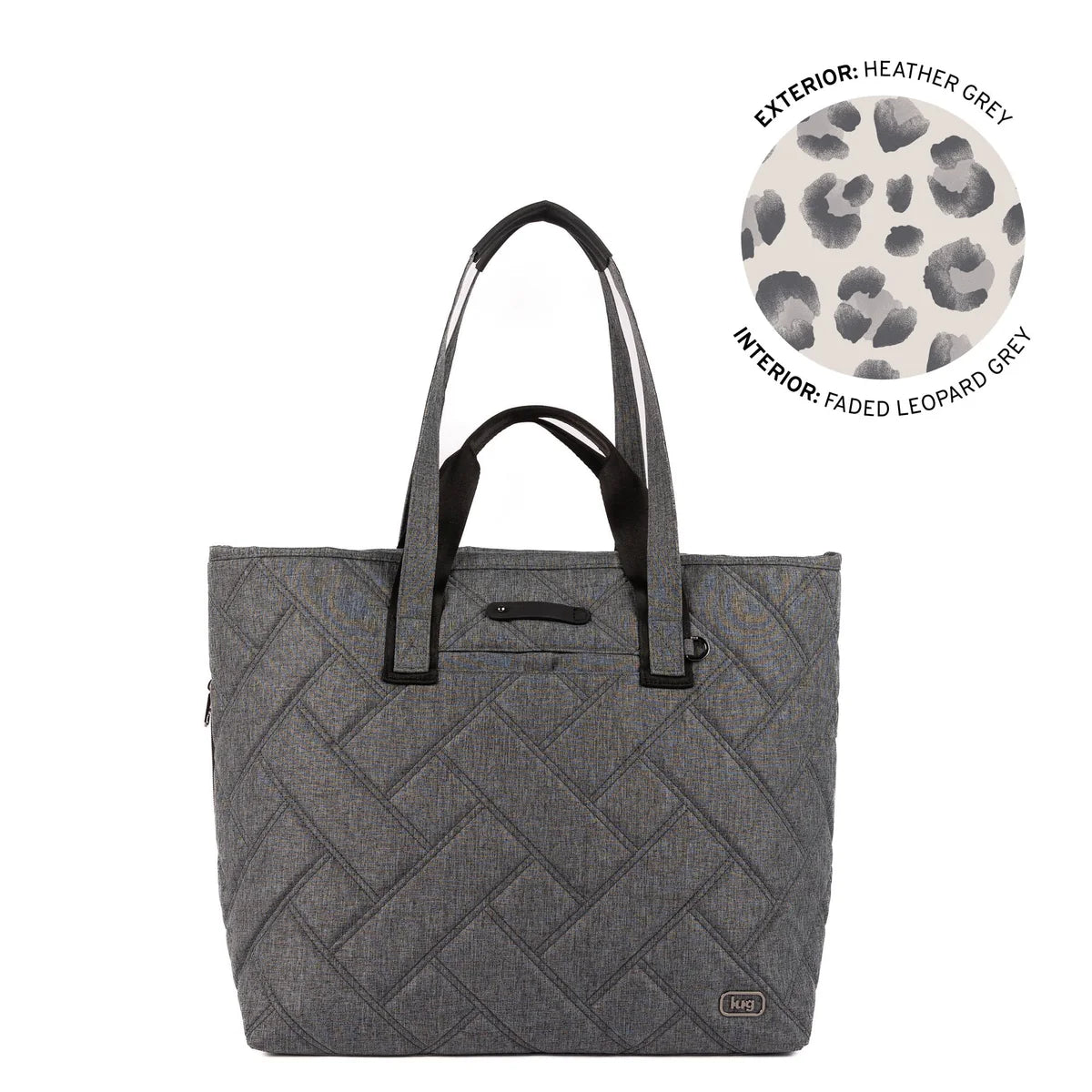 Lug - Ferry XL SE Expandable Carry-All with Charm Bar - Heather Grey