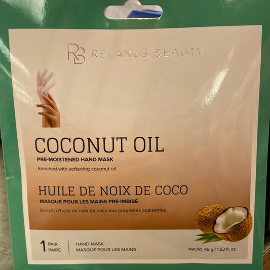 Relaxus - Coconut Oil - Pre Moistened Hand Mask