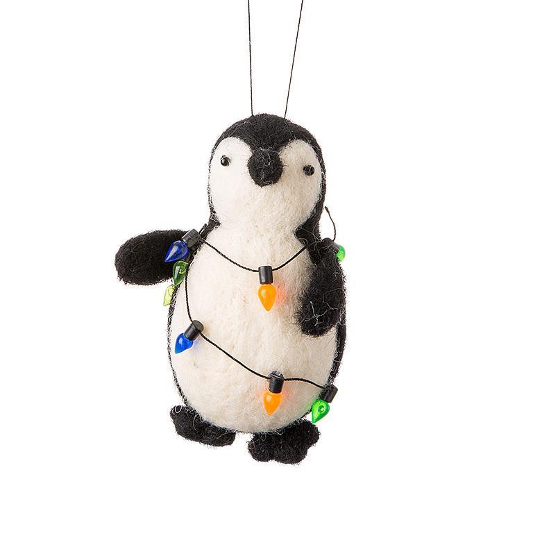 Christmas - Ornament - Penguin with Lights