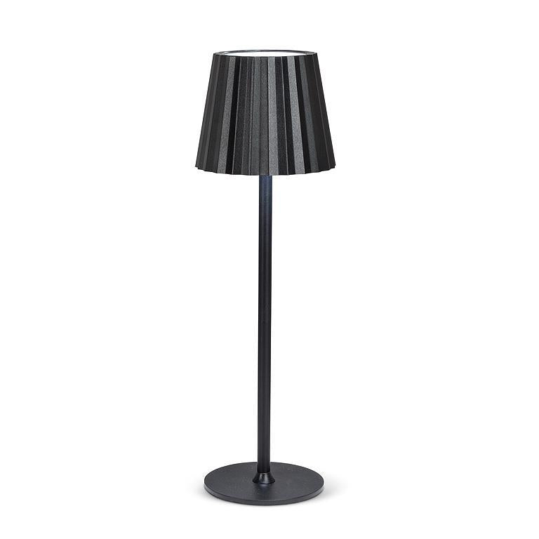 Light - Fluted Shade LED Table Lamp - Black