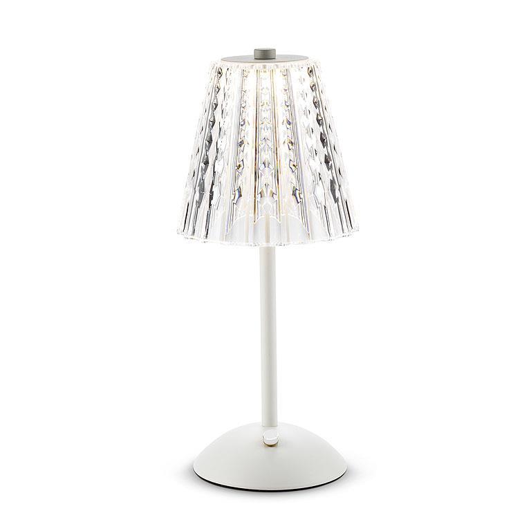 Light - Trilite - Crystal Shade LED Table Light - White