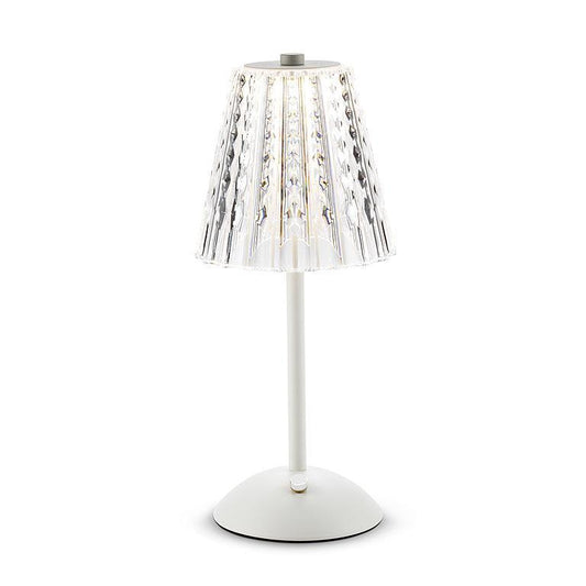 Light - Trilite - Crystal Shade LED Table Light - White