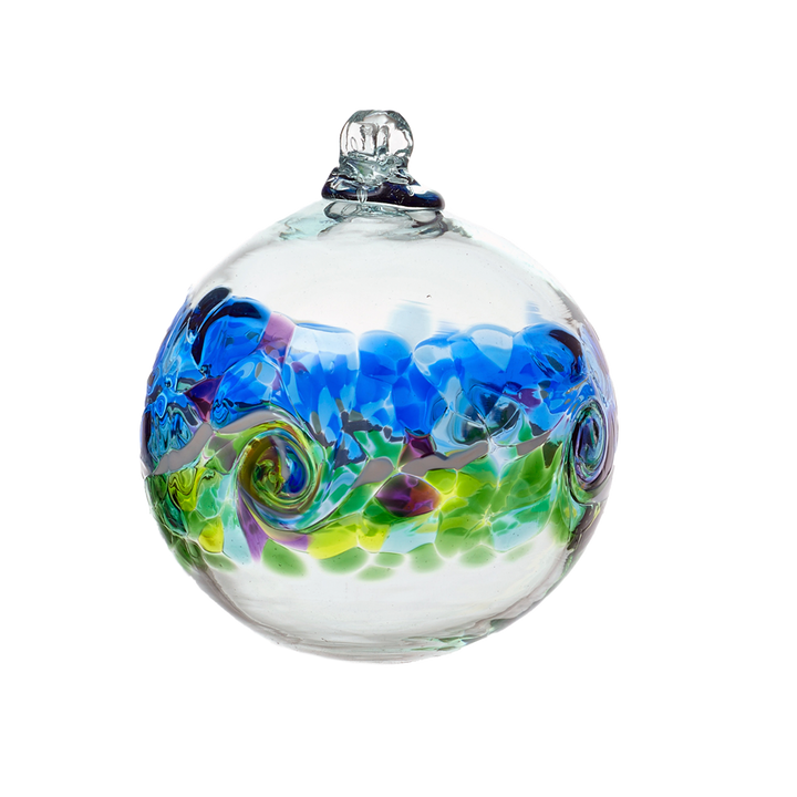 Kitras Art Glass - Orb - Colour Wave Ocean Breeze