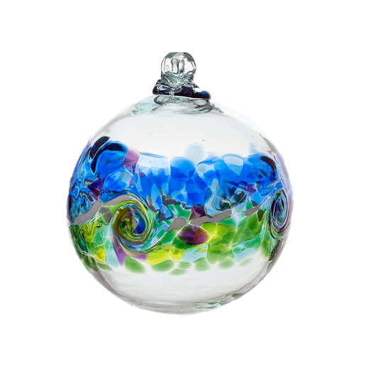 Kitras Art Glass - Orb - Colour Wave Ocean Breeze