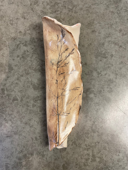 Pottery By Edie Hashiguchi - Weed Plaque