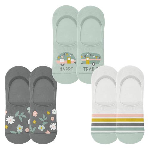 Karma No-Show Socks Happy Camper - Set of 3