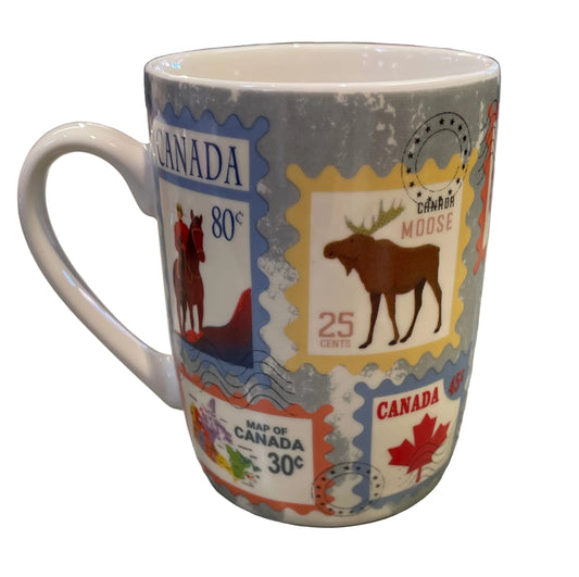 Souvenir Mug - Post Stamps - Canada