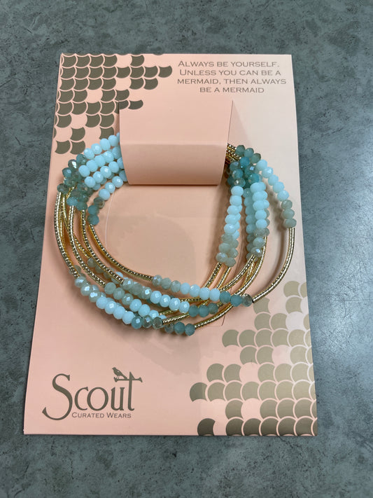 Scout Curated Wears - Bracelet/Necklace - Turquoise/Gold - Always Be Yourself...