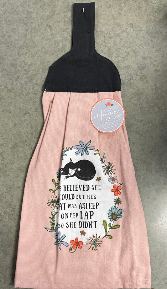 Hang-Ups Towel - Cat on Lap