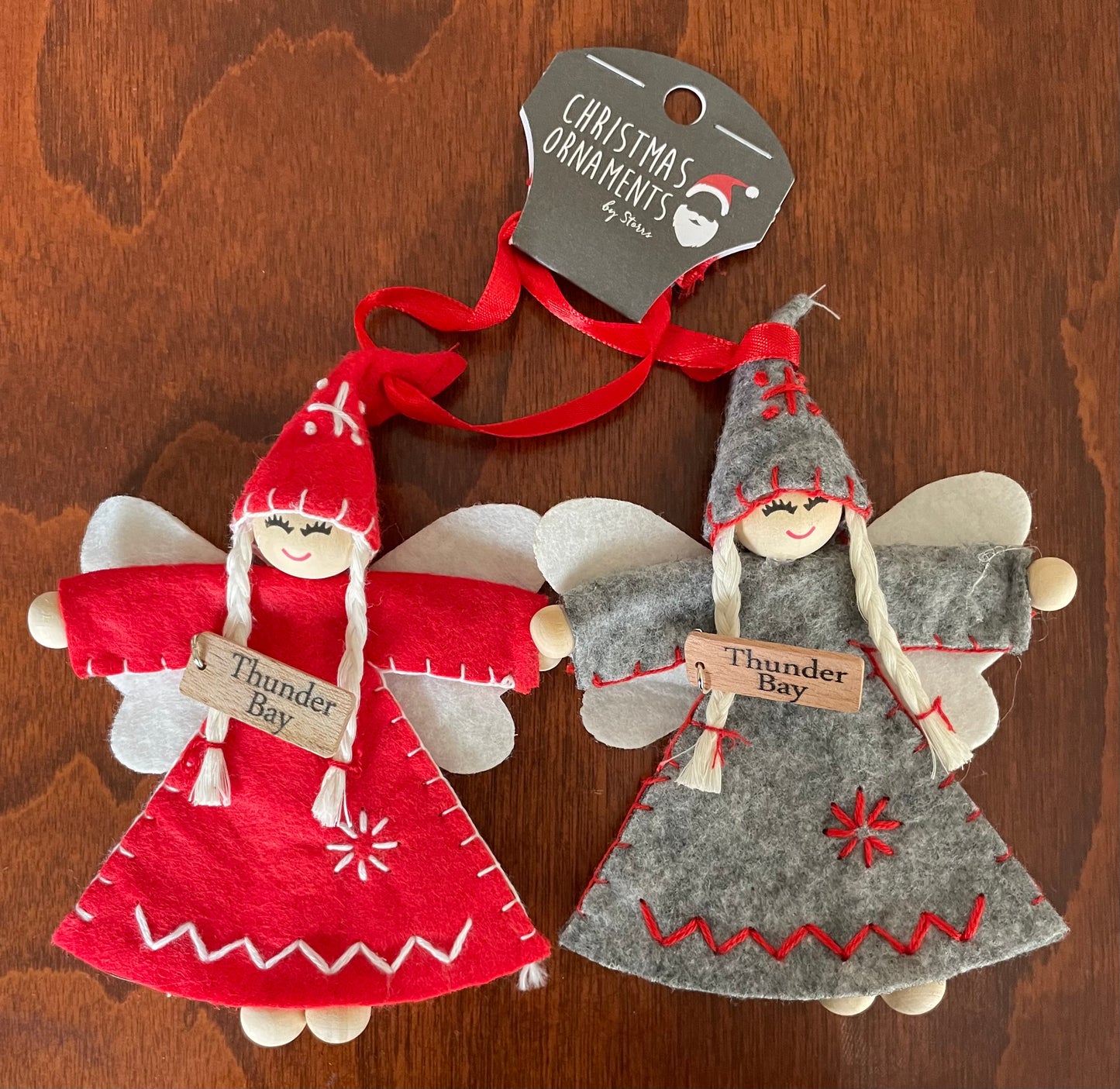 Christmas - Souvenir Ornament - Angel Pair - Thunder Bay