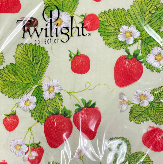 Napkins - Lunch - Strawberry Field