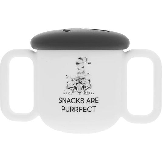 Baby - Silicon Snack Bowl With Lid - Snacks Are Purrfect