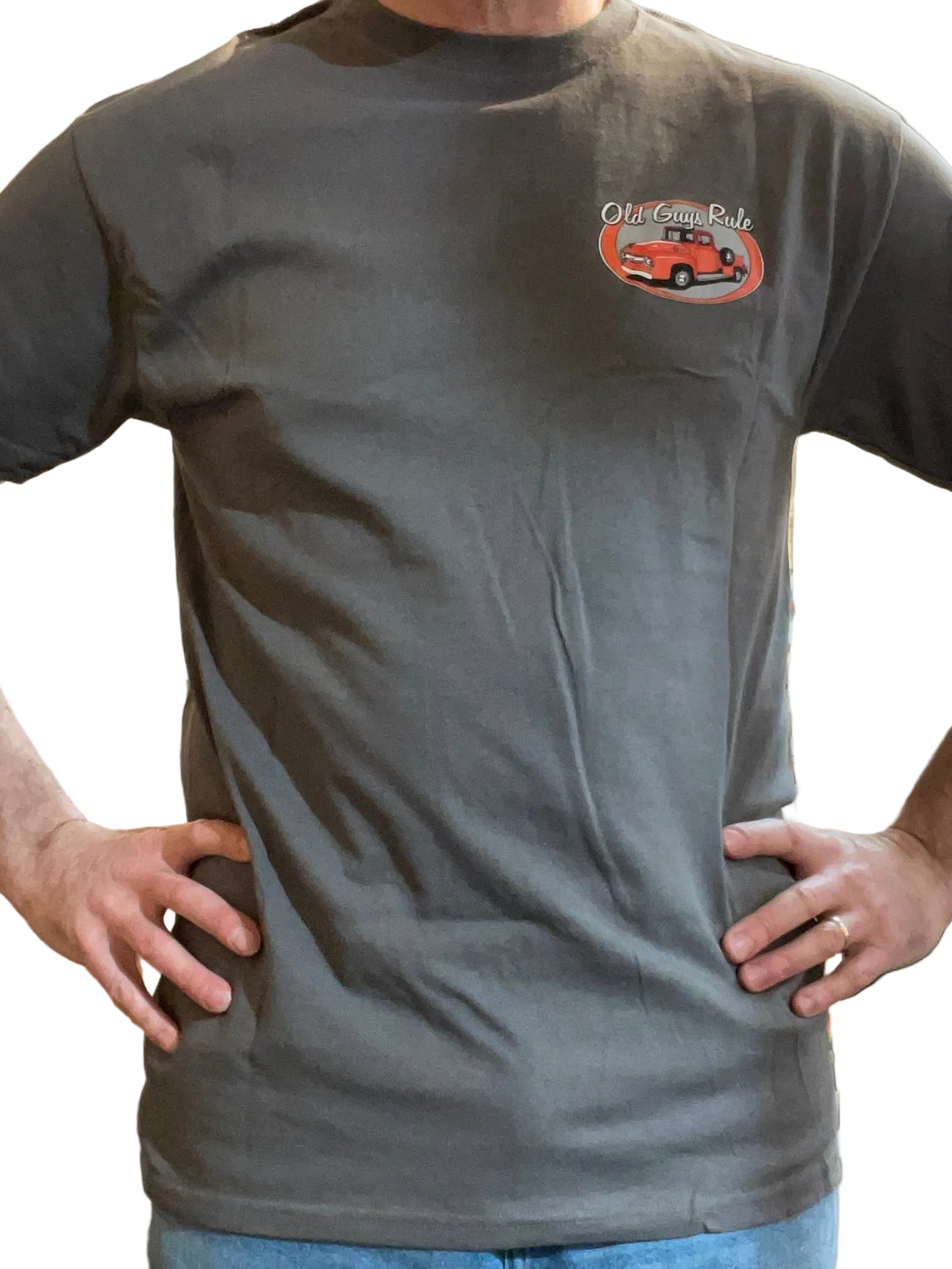 Old Guys Rule T-Shirt - They Don't Make Them Like They Used To - Dark Grey