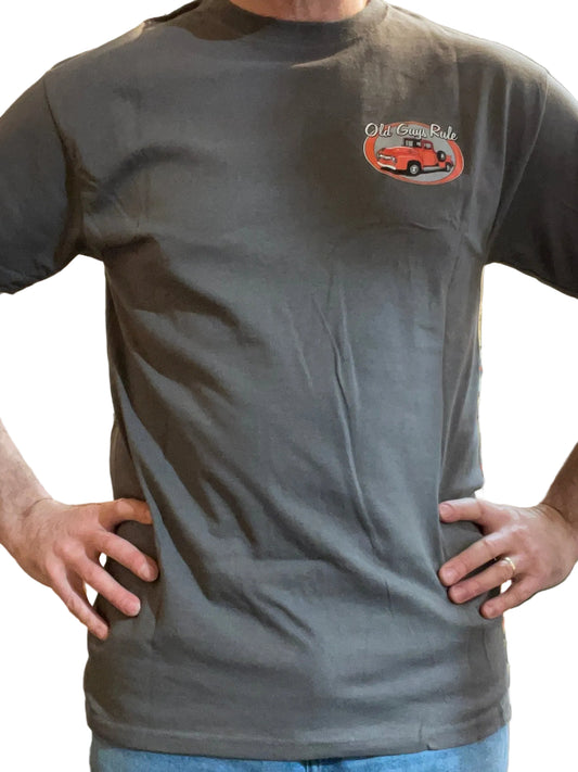 Old Guys Rule T-Shirt - They Don't Make Them Like They Used To - Dark Grey