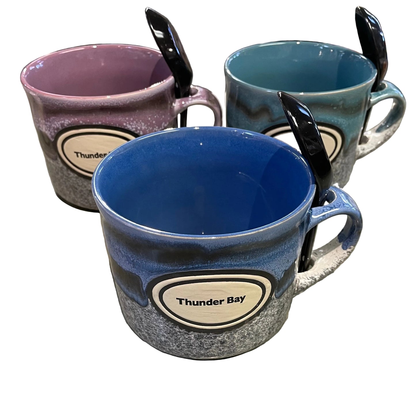 Souvenir - 30 oz. Mug Bowl with Spoon - Assorted Colours