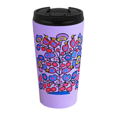 Oscardo - Norval Morrisseau - Travel Mug - Woodland Floral