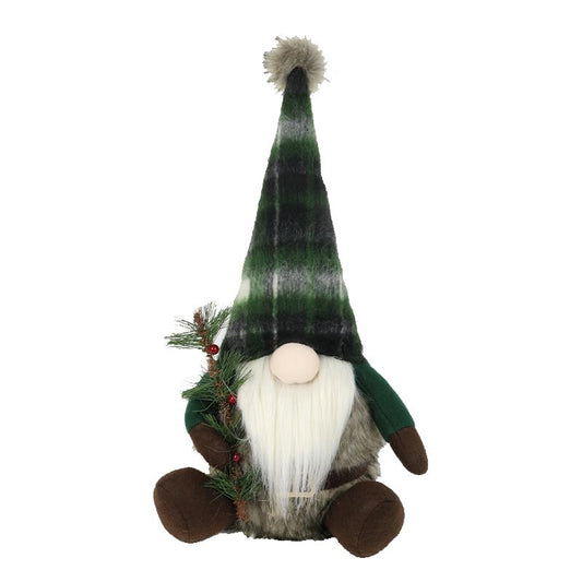 Christmas - Blue/Green Plaid Gnome