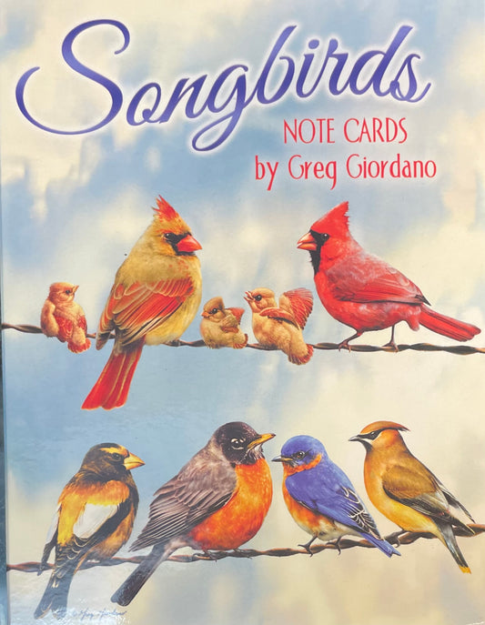 Christmas - Greeted Note Cards - Songbirds