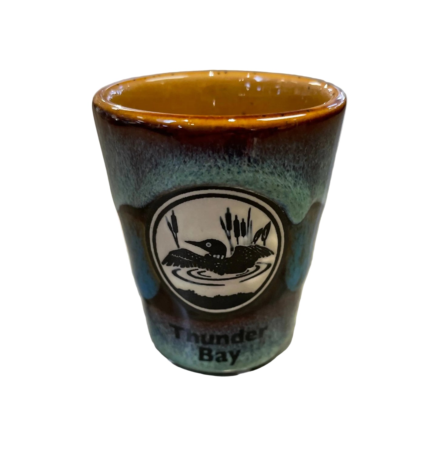 Souvenir Shot Glass - Loon - Thunder Bay - Assorted Colours