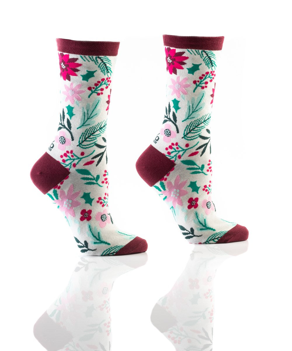 Women's Crew Socks - Floral